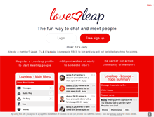 Tablet Screenshot of loveleap.com